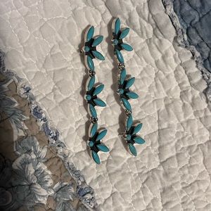 Faux turquoise 925 earrings